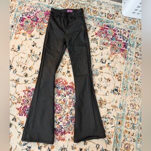 Edikted Black Boot Cut Flare Pants